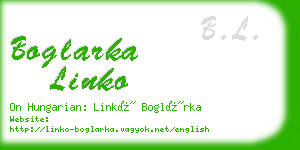 boglarka linko business card